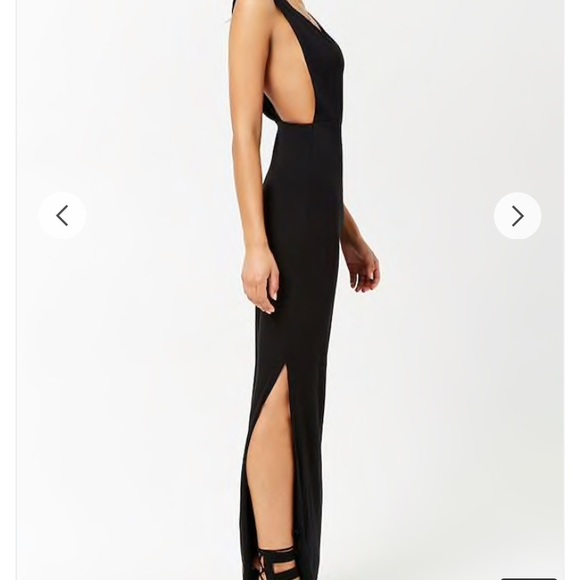 Forever 21 Plunging Ribbed Knit Maxi Dress - Olive - Picture 6 of 8